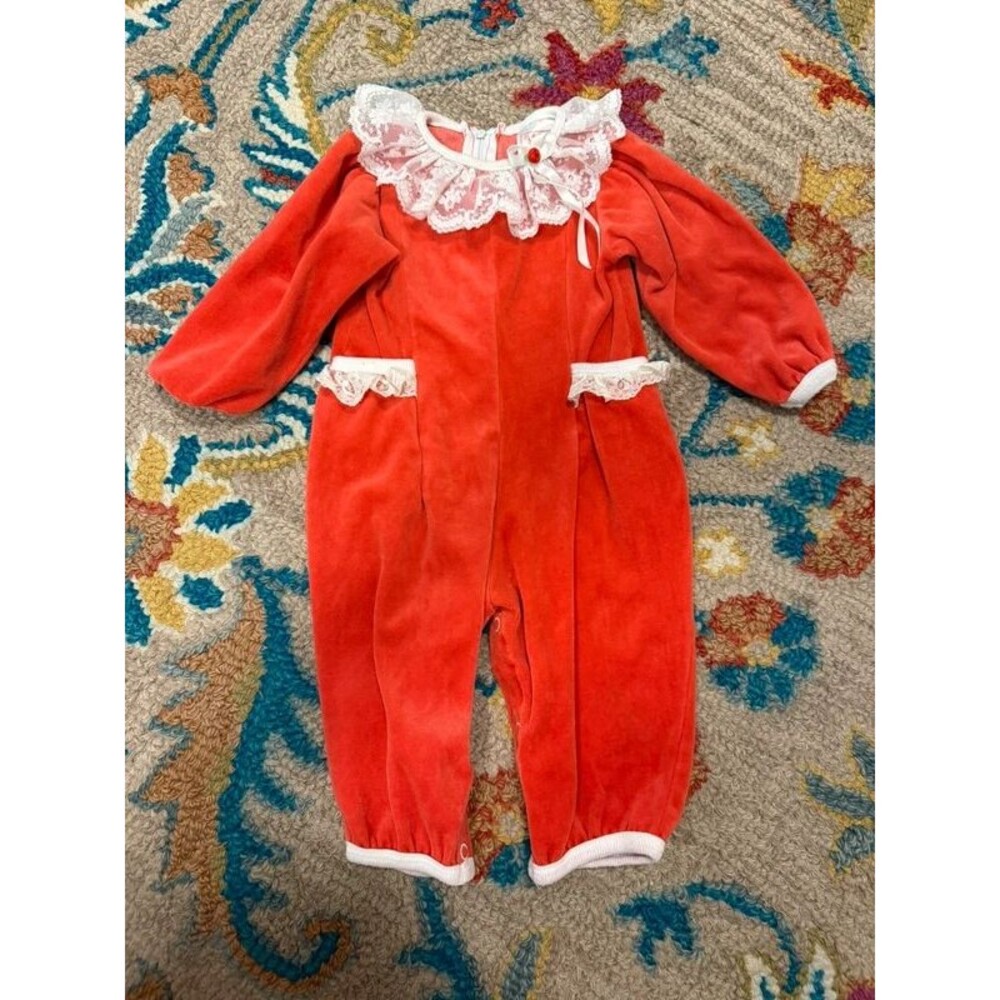 Vintage Buster Brown Baby Girl outfit Romper